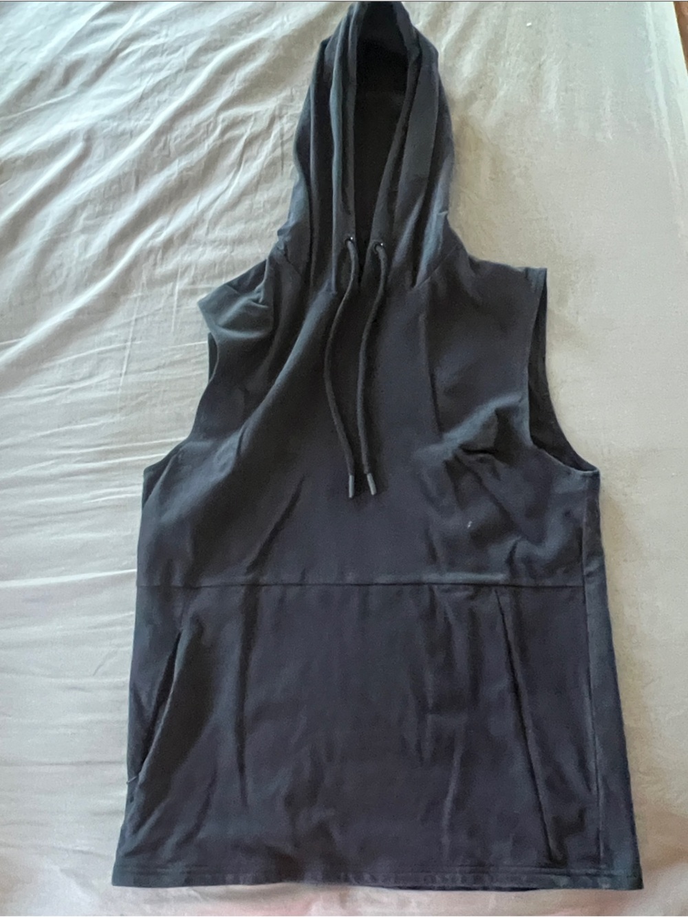 ZYIA Black Sleeveless Hoodie